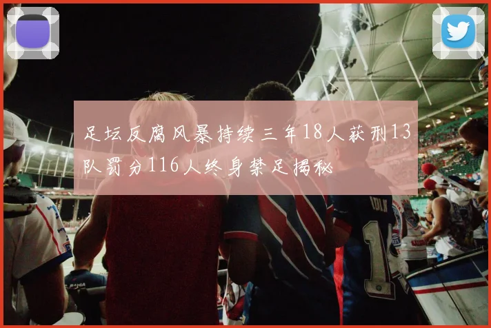 足坛反腐风暴持续三年18人获刑13队罚分116人终身禁足揭秘